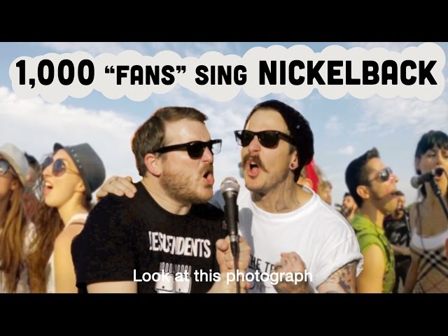 1,000 "Fans" Sing NICKELBACK - Derick Watts & The Sunday Blues
