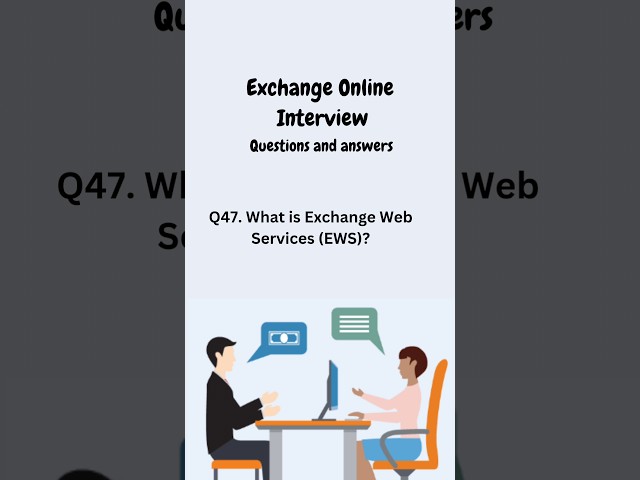 What is Exchange Web Services (EWS): Office 365 Interview question #shorts #youtubeshorts
