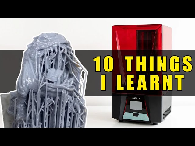 BEFORE you started 3d resin printing. 10 Things I learnt