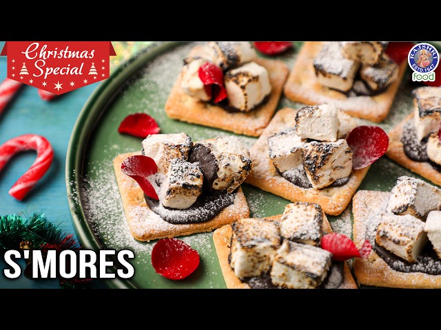 S'mores Easy Dessert Recipe | Quick & Easy Christmas S’mores At Home | Chef Varun