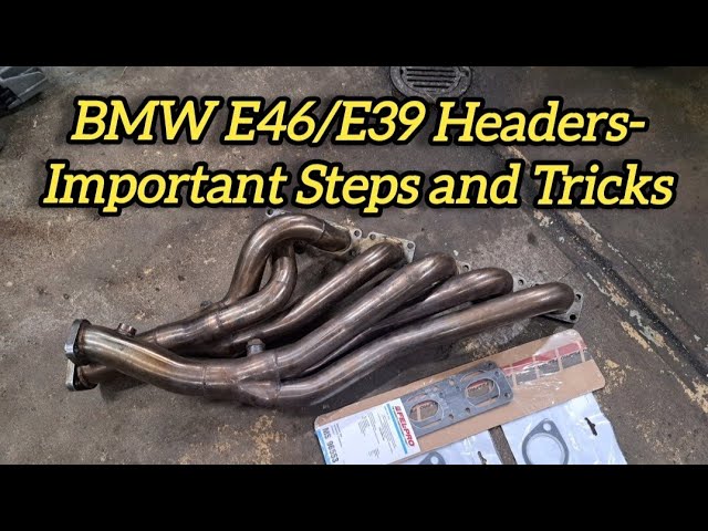 BMW E46/E39 Headers Install How-To Tips & Tricks Catless Headers