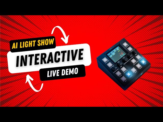 AI Light Show Live Interactive Demo | AI DMX Lighting