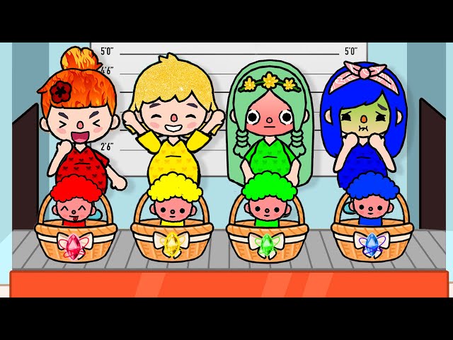 Elemental Girls Was Adopted Stories Compilation | Toca Life Story | Toca Boca