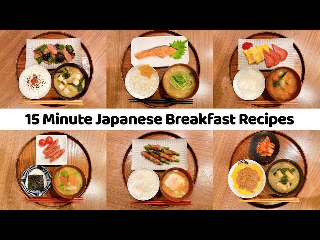 Easy 15 Minute Japanese Breakfast Recipes | 6 Healthy Breakfast Ideas | Authentic Japanese Food