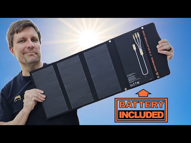 TESTED: Yard Force 21W Solar Charger with BUILT IN BATTERY | An All-in-One Solar Charging Solution