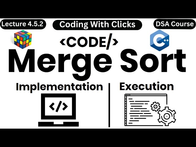 Merge sort c++ | Merge Sort Code | Merge Sort algorithm in daa | Merge Sort in C++ | Merge Sort daa