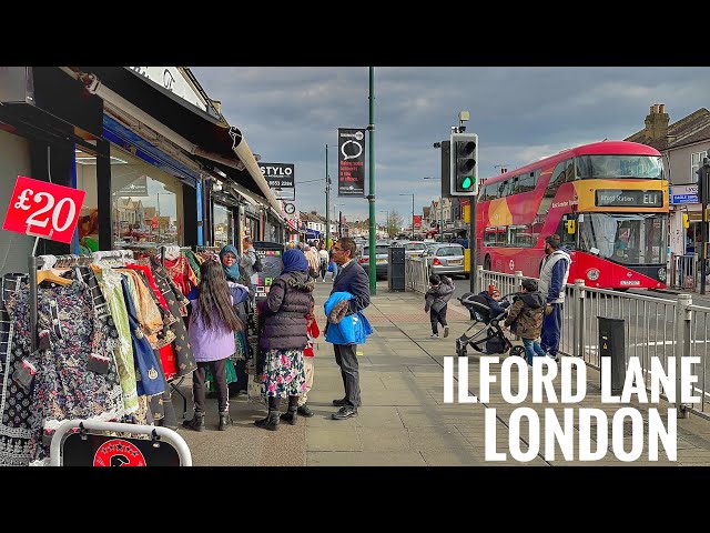 Ilford Lane London to Ilford High Street | Eid Shopping Tour | London Walk 2023 [4K HDR]