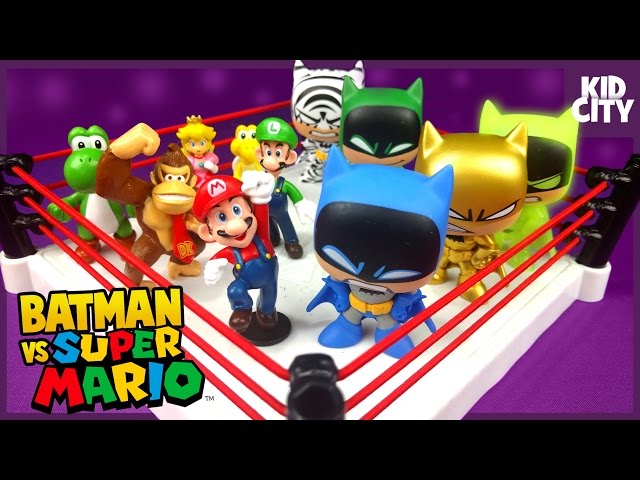 Batman Toys vs Super Mario Shake Rumble! by KIDCITY
