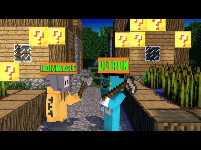 #1 We found a lucky block village in minecraft | INDIAN EAGLE |