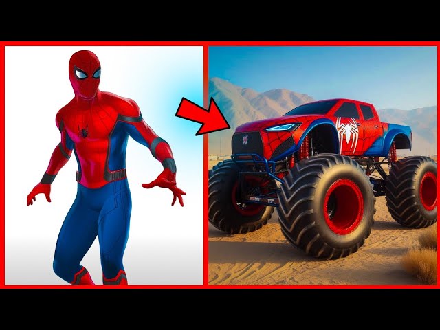 SUPERHEROES but MONSTER TRUCK VENGERS 🔥|| All Characters (Marvel & DC) 2024