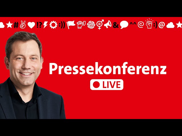 Pressekonferenz mit Lars Klingbeil