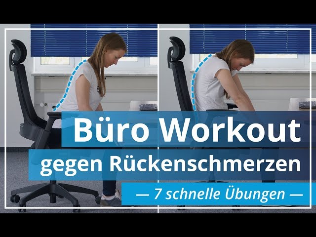 Büro Workout gegen Rückenschmerzen - 7 schnelle Übungen zum Nachmachen