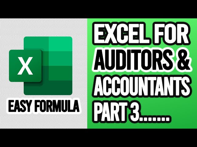 Excel Beginner Formulas [for Accounting and Finance] Part 3