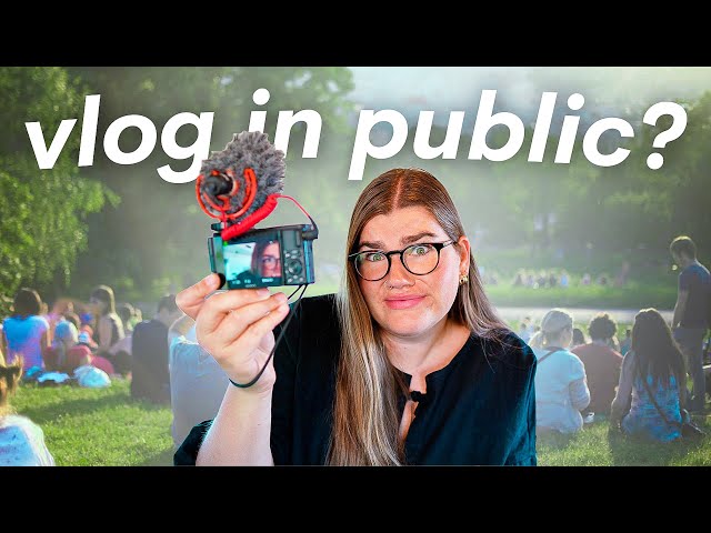 The hack for vlogging in public (goodbye, social anxiety)