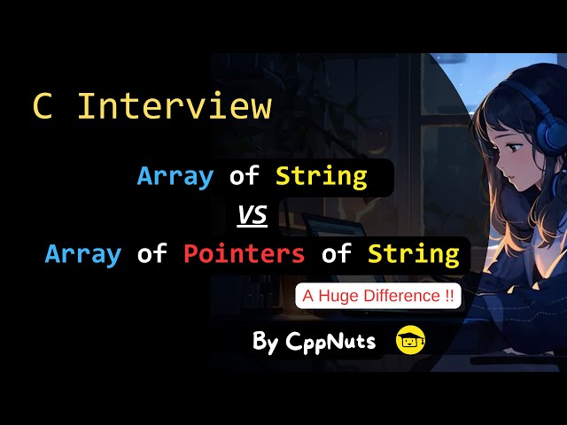 Array of strings VS Array of pointers of string in C Programming