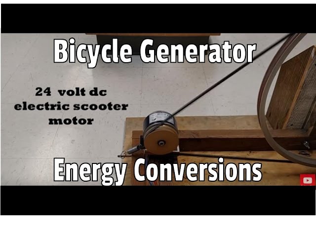 Bicycle Generator Energy Conversions Part 1