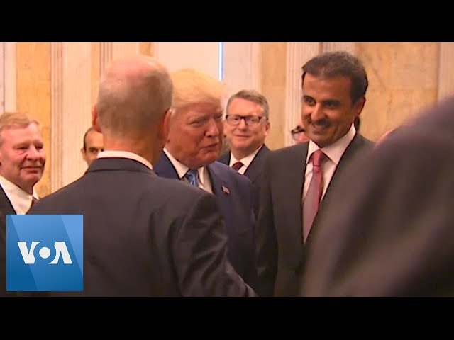 Trump Attends White House Dinner for Qatar Emir