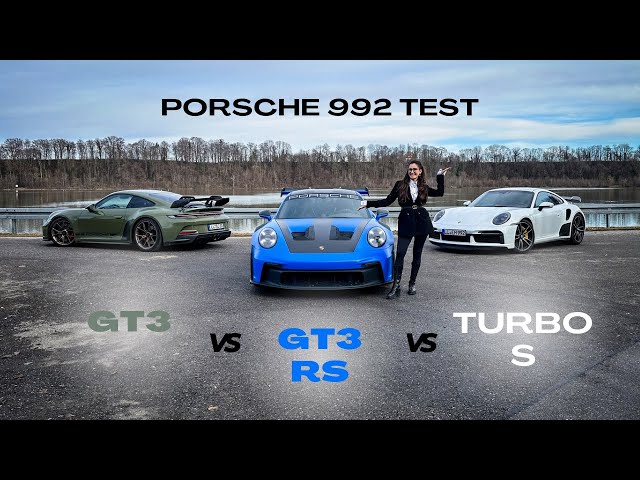 Porsche 992 Vergleich: GT3 vs. GT3 RS vs. Turbo S.
