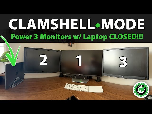 How to Connect MacBook to 3 Monitors with Laptop CLOSED (Clamshell Mode)