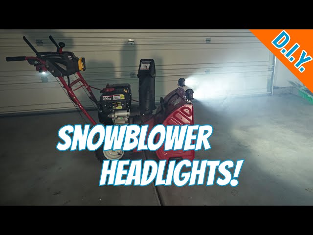 Add Headlights To Any Snowblower?