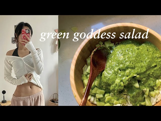 GREEN GODDESS SALAD | 틱톡에서 유행하는 샐러드 만들기