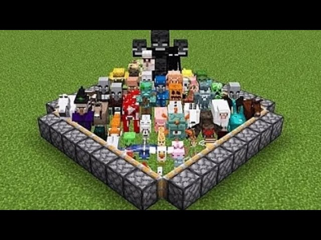 ALL MINECRAFT MOBS COMBINED=?