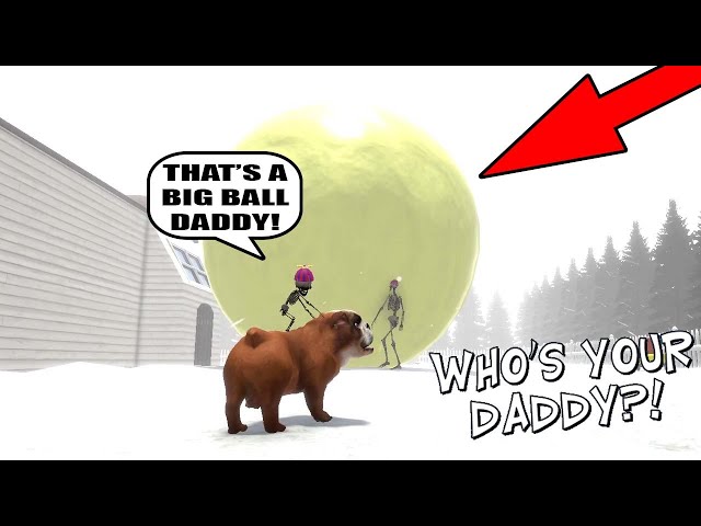 Daddy Skeleton Rolled Snowball Bigger Than A House!(Who's Your Daddy New Update)