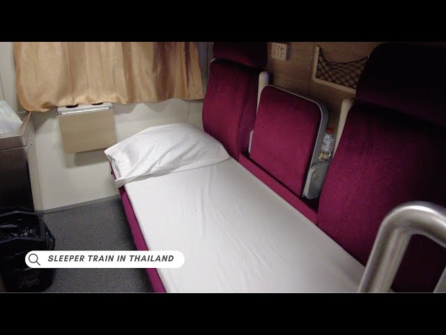 First Class Thailand Sleeper Train - Bangkok to Chiang Mai