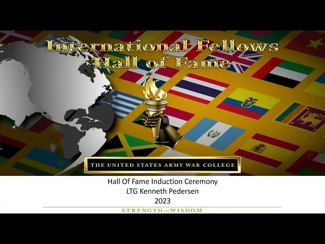 International Hall of Fame Ceremony for Lt. Gen. Kenneth Pedersen
