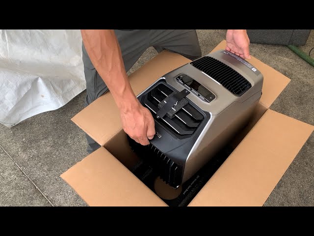 Outdoor Woodworking Workshop with Powerbank / Box Opening Mobile Air Conditioner Ecoflow Wave 2