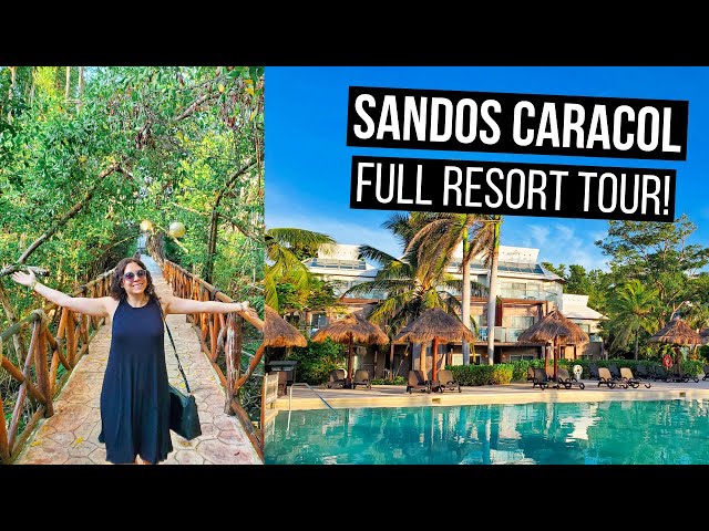 SANDOS CARACOL ECO RESORT Full Tour | Playa Del Carmen Mexico 2021