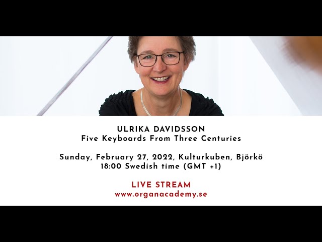 GIOA Quarantine Concerts - Feb 27, 2022, Kulturkuben - 18:00 (GMT +1) - Ulrika Davidsson