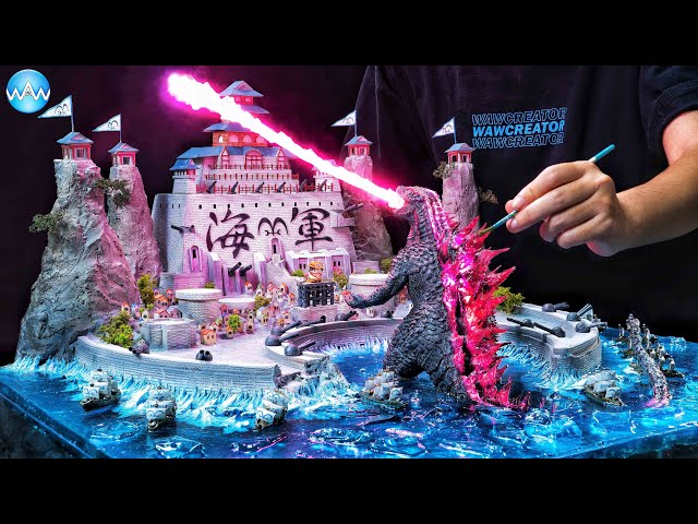 How to make Diorama Godzilla Attacks MarineFord Naval Headquarters