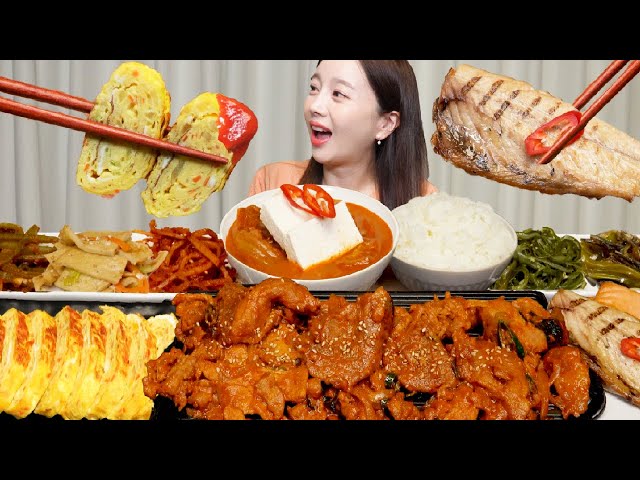[Mukbang ASMR] Korean Style Home Cooked Meal Kimchijjigae egg rolls home made food Ssoyoung
