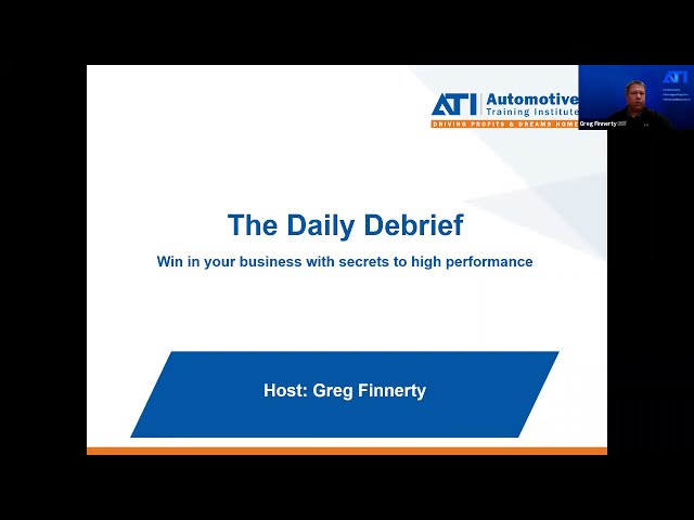 ATI's Coaching Corner: Lunch and Learn Daily Debrief