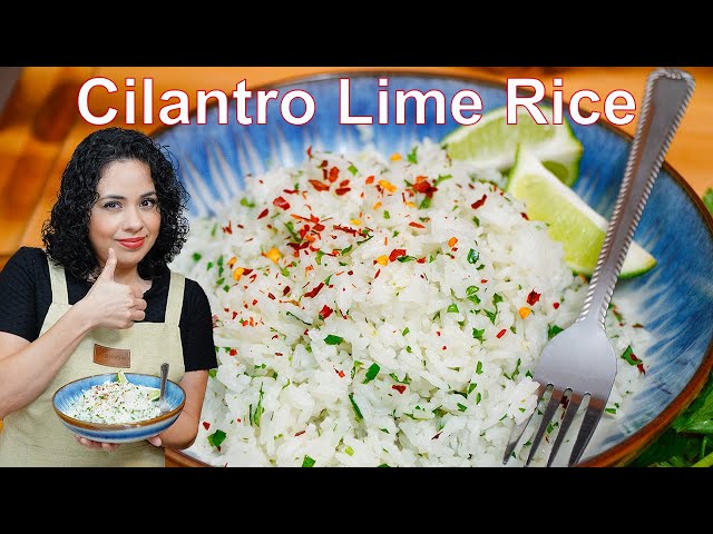How to make THE BEST CILANTRO LIME RICE | How to make the PERFECT RICE | Rice RECIPES | FLUFFY rice