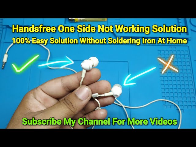 Handsfree One Side Not Working Repair | Without Soldering Iron | Part-2