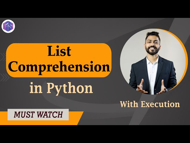 List Comprehension in Python 🐍 with Execution | Best Python Tutorials for Beginners