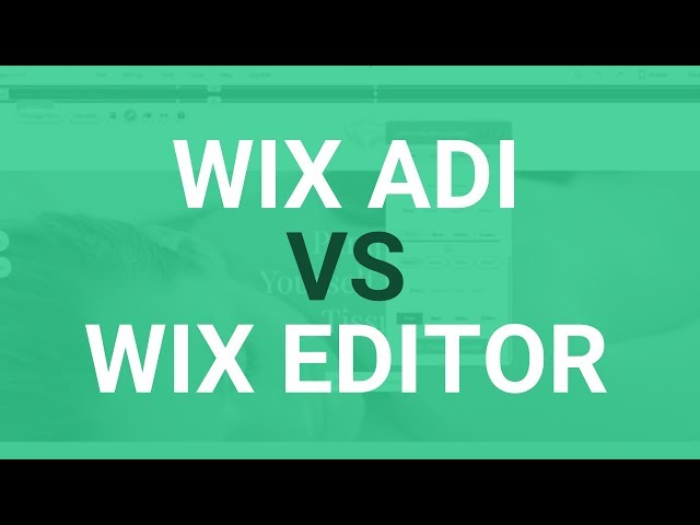 Wix ADI vs Wix Editor - Switching from ADI to Wix Editor