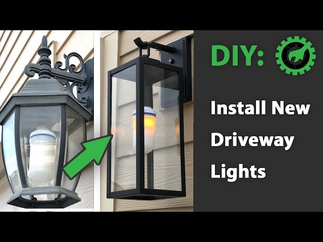 DIY: Install New Outside Driveway Lights (Garage Wall Lanterns)