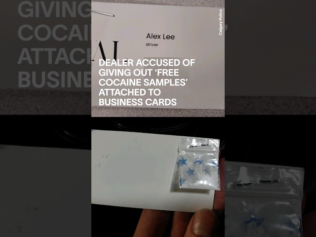 Dealer Accused Of Giving Out 'Free Cocaine Samples' Attached to Business Cards #shorts