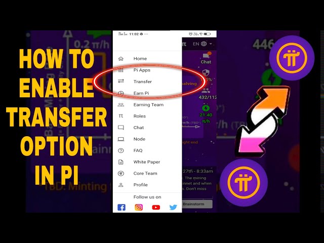 How to enable Transfer option in pi network | Pi in app transfer | How we can transfer pi coins
