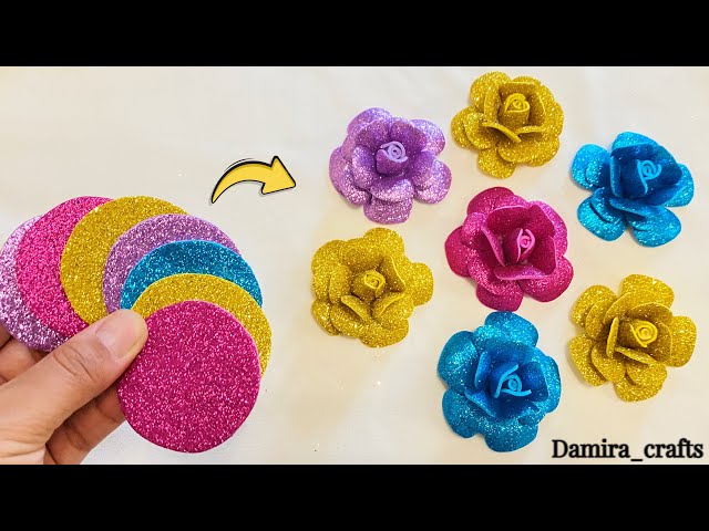 DIY Flowers Foam Sheet Craft Ideas. Flores de fomi #diy