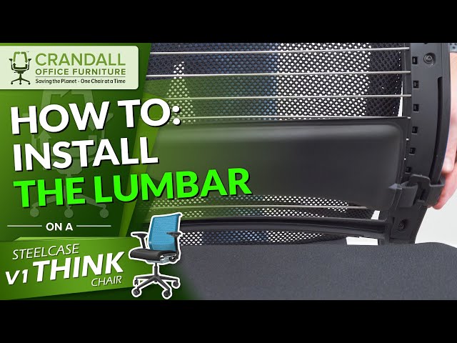 How To Install The Lumbar On The Steelcase V1 Think Chair