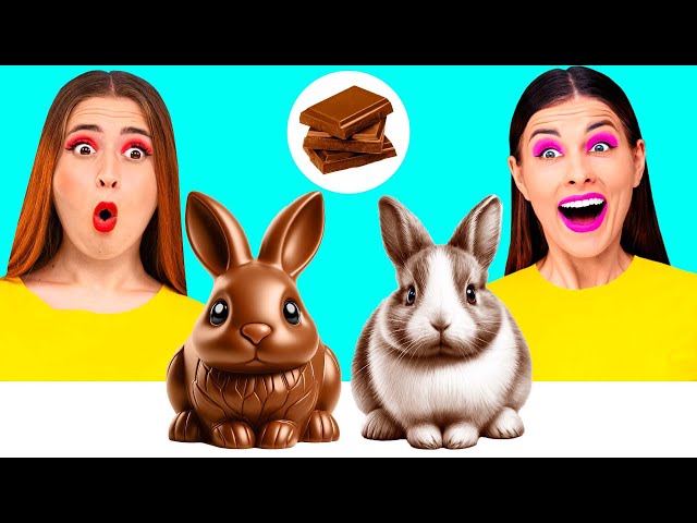 Real Food vs Chocolate Food Challenge | Prank Wars by Happy Fun