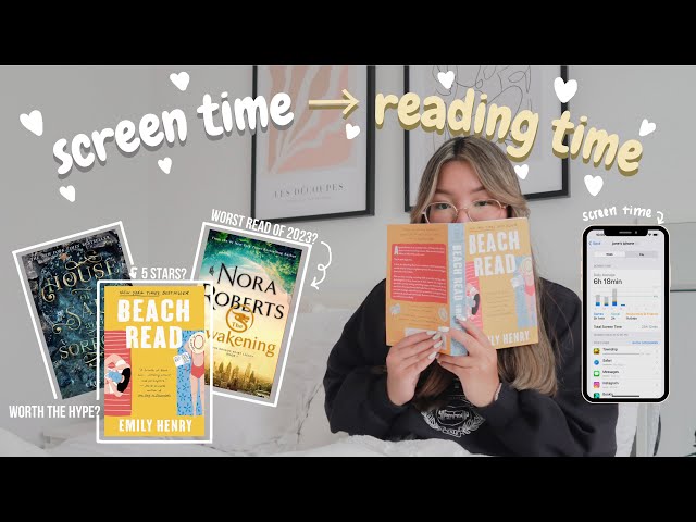 swapping my screen time with reading time for a week🧸📖