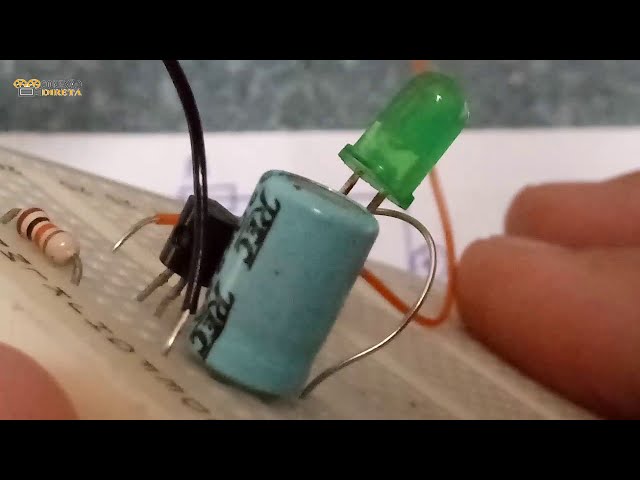 How to make a FLASH LED using a BC547 TRANSISTOR. LED flasher circuit