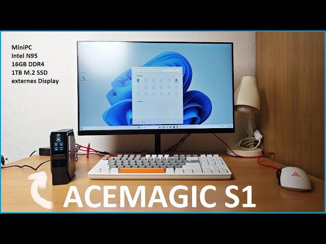 Acemagic S1 Review: Mini PC mit Display, Intel N95, 16GB DDR4 + 1TB M.2 SSD /Moschuss.de