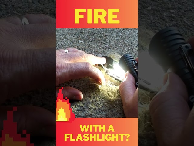 Start a Fire with a Flashlight?