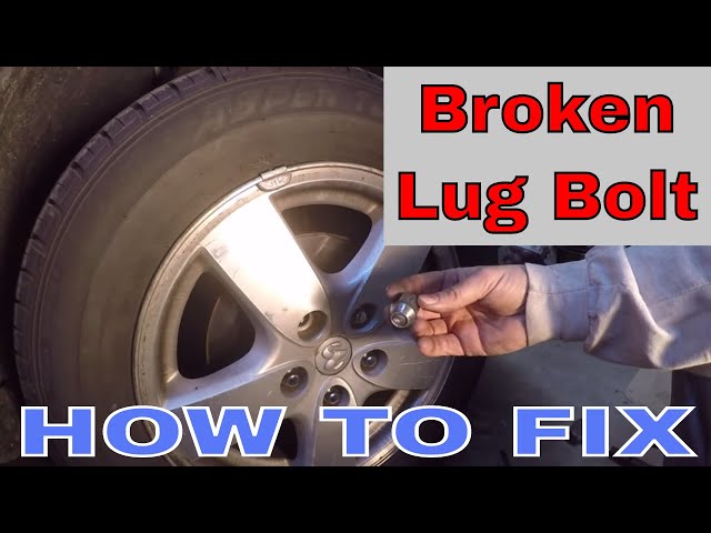 How to replace a broken wheel stud (lug bolt)